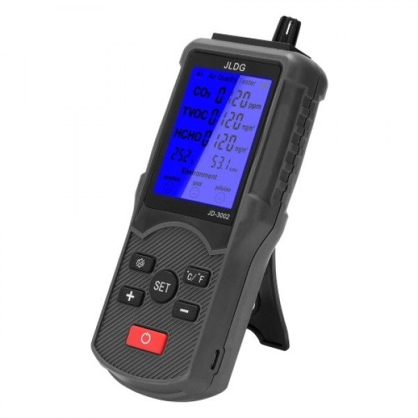 Multifunctional Air Quality Tester CO2 TVOC Meter Temperature Humidity Measuring Device