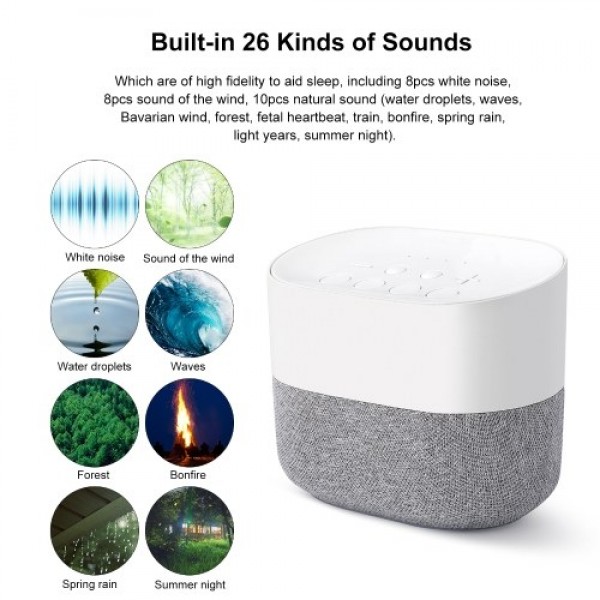 White Noise Machine Sleep Therapy Sound Machine