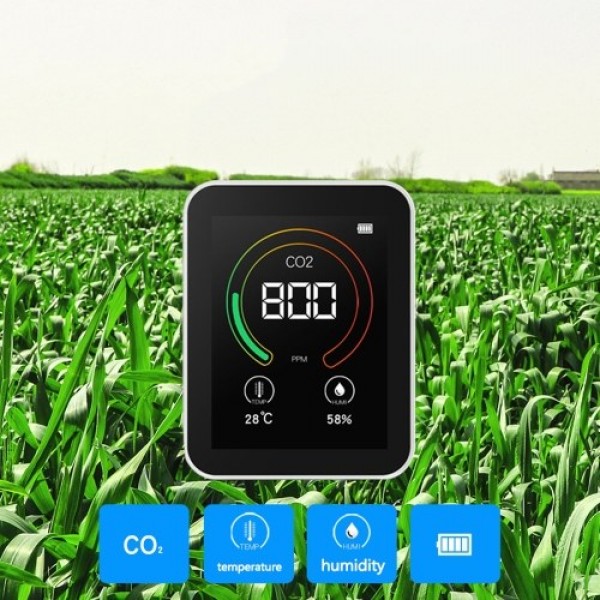 Intelligent Big Screen CO2 Temperature Humidity Multipurpose Detector Tool