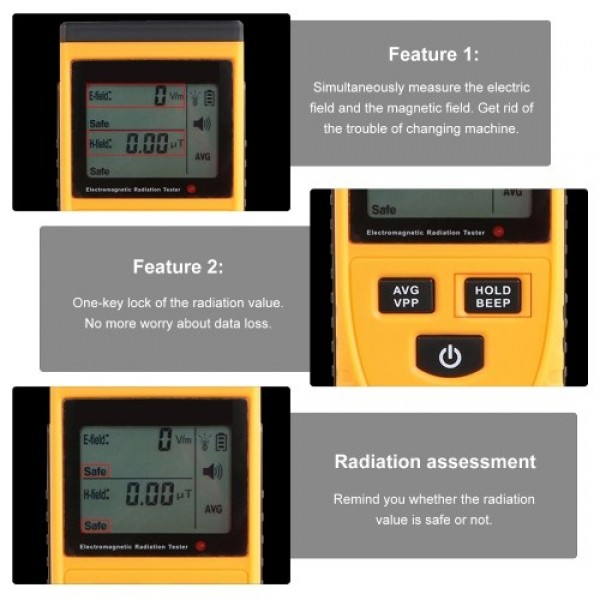 EMF Meter EMF Detector Electromagnetic Radiation Tester