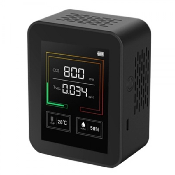 CO2 TVOC Temperature Humidity Air Quality Detector With battery