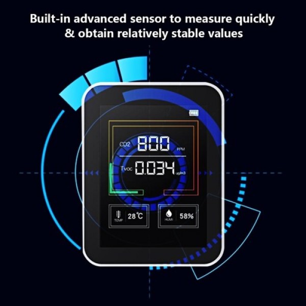 Air Quality Monitor CO2 TVOC Meter