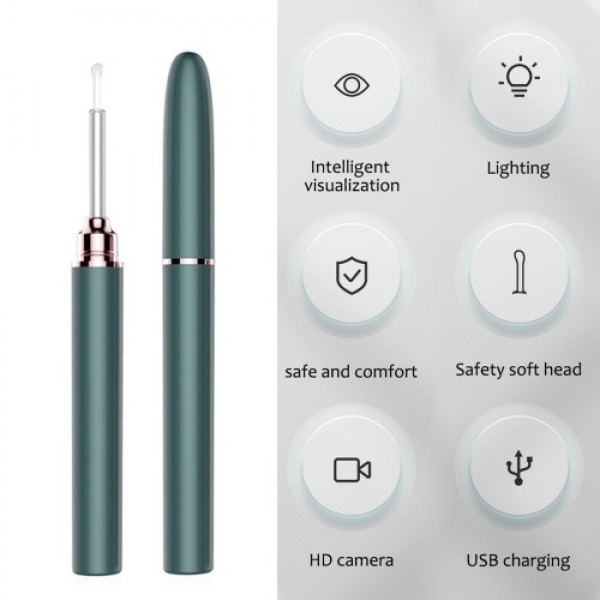 Wireless Endoscope WiFi Medical In Ear Cleaning Spoon