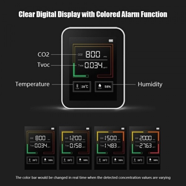 Air Quality Monitor CO2 TVOC Meter