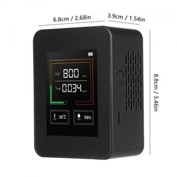 Air Quality Monitor CO2 TVOC Meter