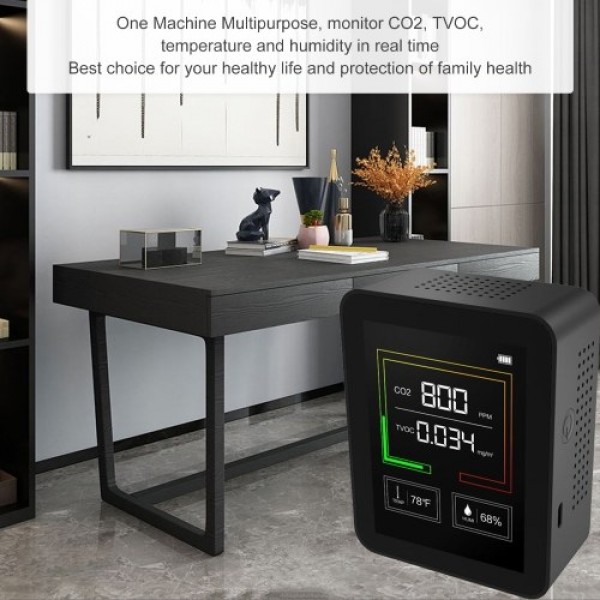 Carbon Dioxide Meter Temperature/Humidity Air Quality Monitor