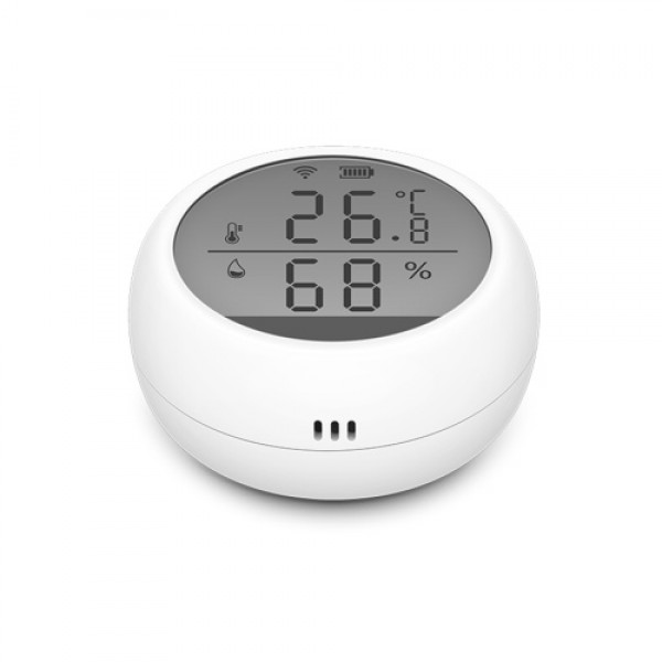 WiFi Smart Temperature Humidity Sensor Tuya APP Remote Control with LCD Screen High Accuracy T&amp;H Sensor ℃/℉ Switchable