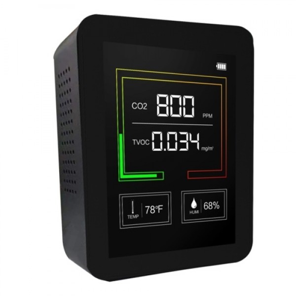 Carbon Dioxide Meter Temperature/Humidity Air Quality Monitor