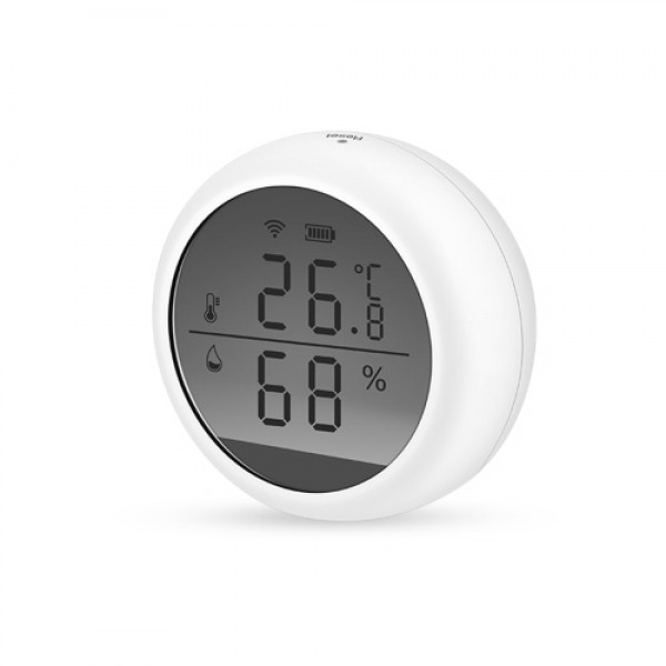 WiFi Smart Temperature Humidity Sensor Tuya APP Remote Control with LCD Screen High Accuracy T&amp;H Sensor ℃/℉ Switchable