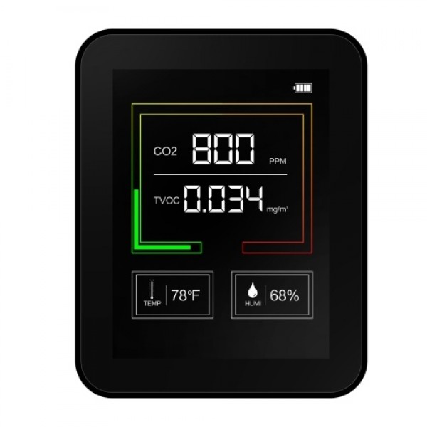 Carbon Dioxide Meter Temperature/Humidity Air Quality Monitor