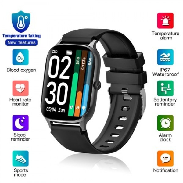 Smart Watch, Fitness Tracker, Smart Sports Bracelet IP67 Waterproof Smart Bracelet