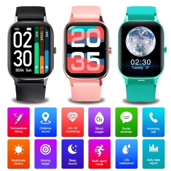 Smart Watch, Fitness Tracker, Smart Sports Bracelet IP67 Waterproof Smart Bracelet