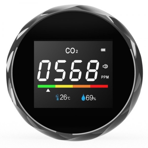 3 in 1 Carbon Dioxide Meter Temperature/Humidity Air Quality Monitor