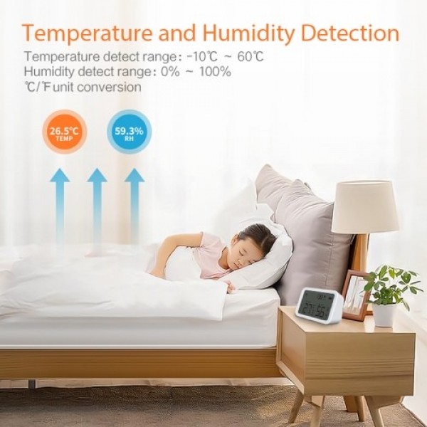 NEO Coolcam Tuya Smart Life Zigbee Temperature And Humidity Sensor