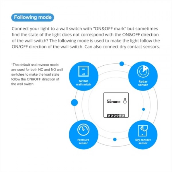 3PCS SONOFF MINIR2 Itead DIY 2-Way WiFi Smart Switch Small Body Light Switch Timer Support SPDT/Rocker Remote Control via eWeLin