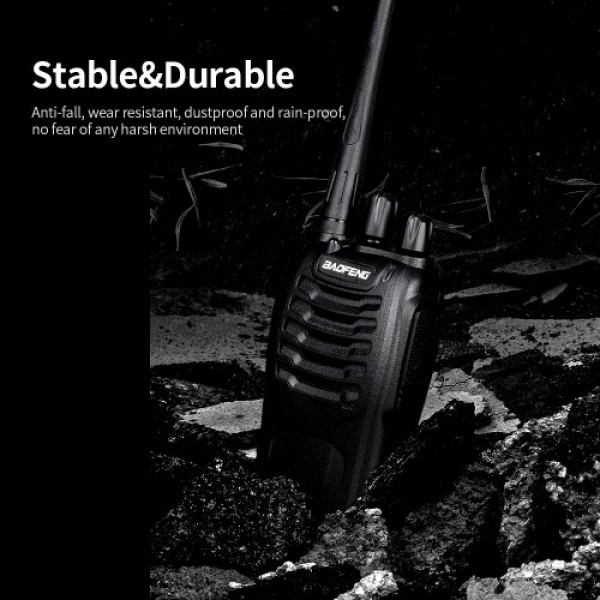 BAOFENG BF-888S UHF 400-470MHz FM Transceiver Two-way Radio Portable Handheld Walkie Talkie Long Distance 2PCS US Plug