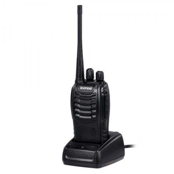 BAOFENG BF-888S UHF 400-470MHz FM Transceiver Two-way Radio Portable Handheld Walkie Talkie Long Distance 2PCS US Plug