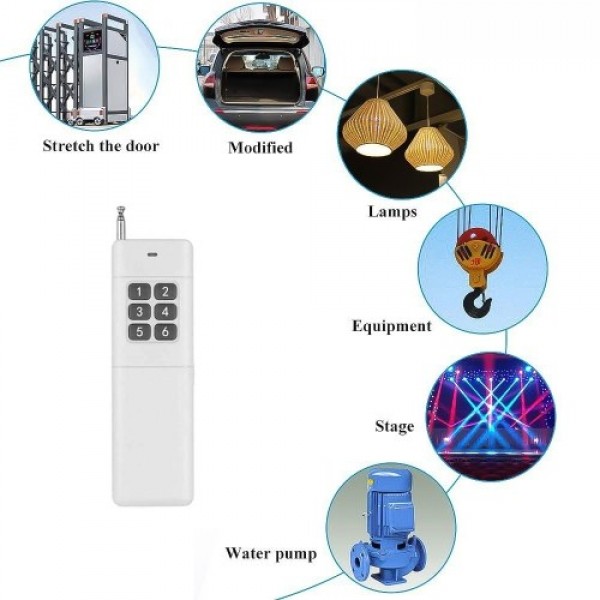 3000m Long Range Distance High Power 1CH Portable Remote Control Key Fob 1 CH RF 433 MHz Transmitter