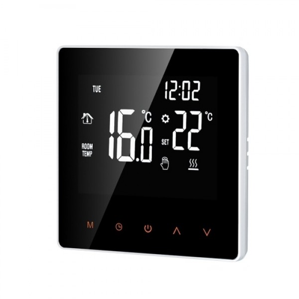 Smart Thermostat Water/Gas Boiler Digital Temperature Controller Touchscreen LCD Display Week Programmable Anti-freeze Function 