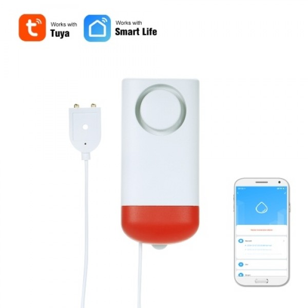 WiFi Smart Water Leakage Sensor Standalone Water Leaks Intrusion Detector Alert