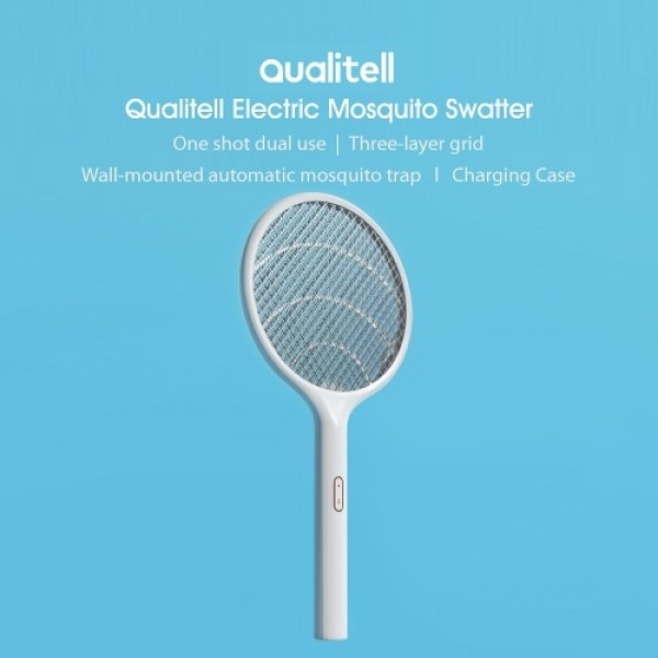 Qualitell Electric Mosquito Swatter Home Fly Mosquito Swatter Mosquito Killer Bug Racket Insects Killer