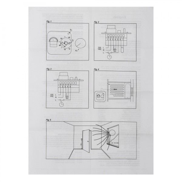 230V 16A Mechanical Floor Heating Thermostat