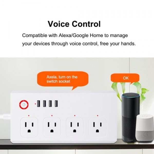 Intelligent Smart Plug power strip WiFi Sockets Power Strip