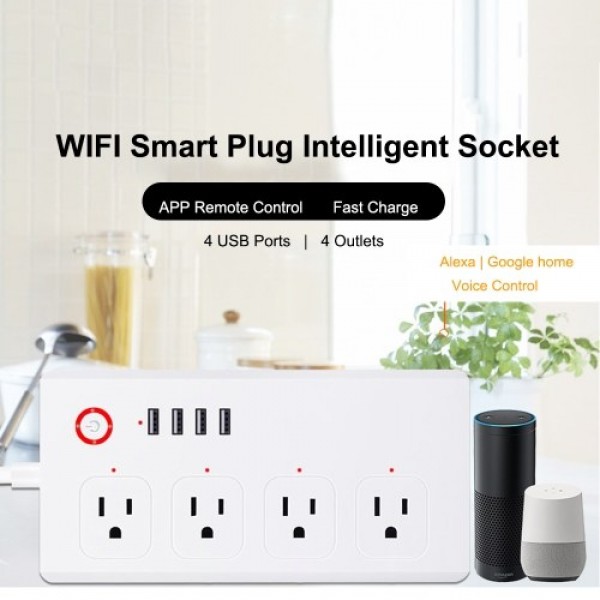 Intelligent Smart Plug power strip WiFi Sockets Power Strip