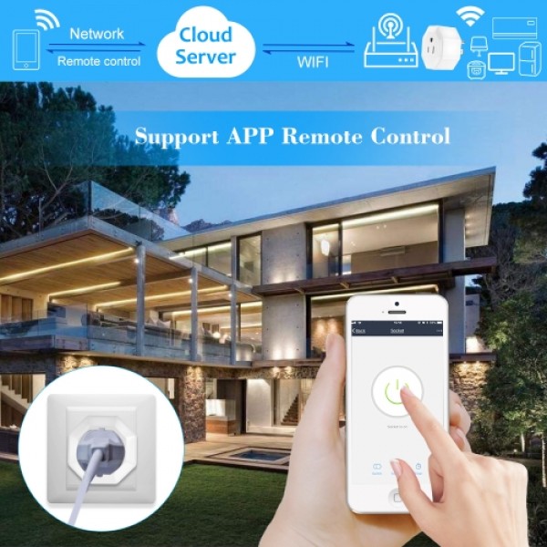 4PCS Wireless WIFI Smart Plug US Outlet WI-FI Socket