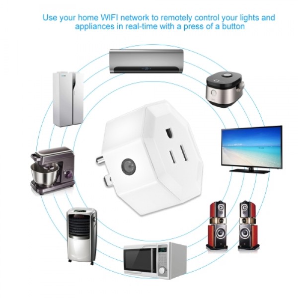 4PCS Wireless WIFI Smart Plug US Outlet WI-FI Socket