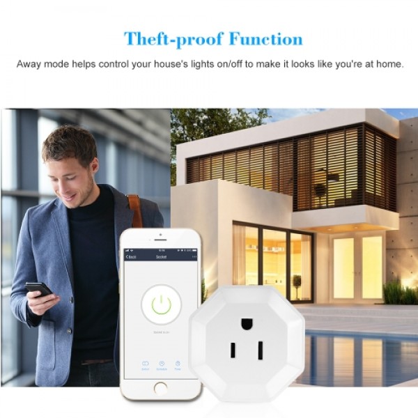 4PCS Wireless WIFI Smart Plug US Outlet WI-FI Socket