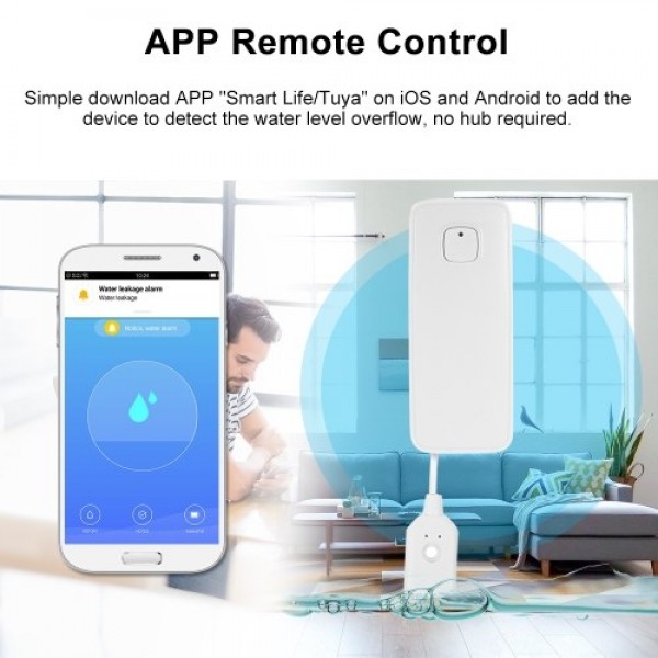 WIFI Water Leak Sensor Water Leakage Intrusion Detector