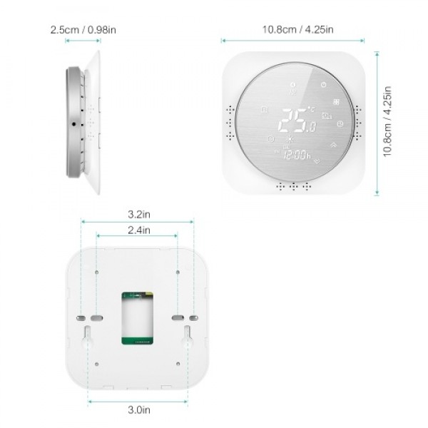 95-240V Programmable Thermostat 5+1+1 Six Periods Touchscreen LCD with Backlight Boiler Heating Thermoregulator Temperature Cont