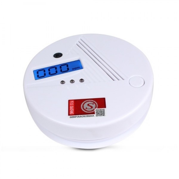 Cordless Standalone CO Gas Sensor LCD Disply 85dB Sound Warning High Sensitive Carbon Monoxide Gas Poisoning Detection Alarm Det