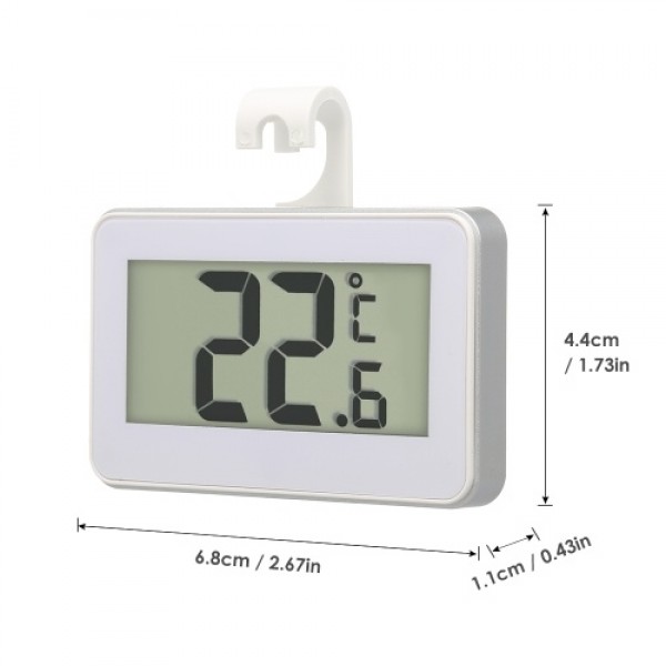 Digital LCD Refrigerator Thermometer Fridge Freezer Thermometer