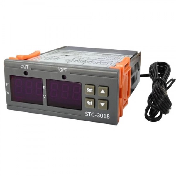 STC-3018 Temperature Controller, Digital LED Display Thermostat 12V