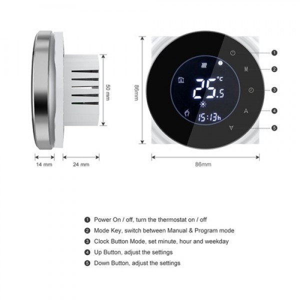 THP6000-GCLW Water/Gas Boiler Thermostat