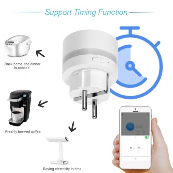 Smart WIFI Plug with LED Night Lighting Support WIFI Connection