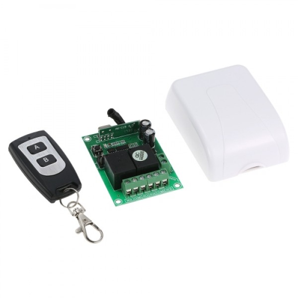 Smart Home 433Mhz RF DC 12V 2CH Learning Code Wireless Remote Control Switch