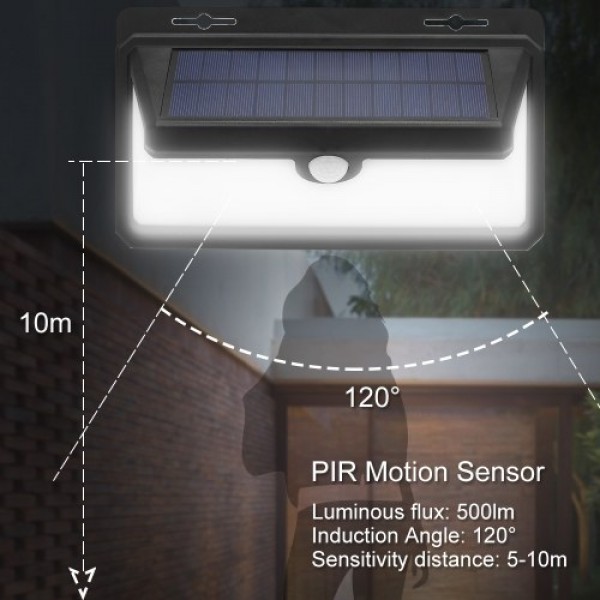 Waterproof Solar Powered PIR Motion Sensor Solar Sensor Wall Lights