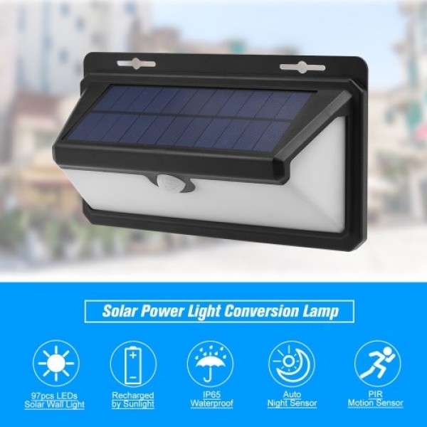 Waterproof Solar Powered PIR Motion Sensor Solar Sensor Wall Lights