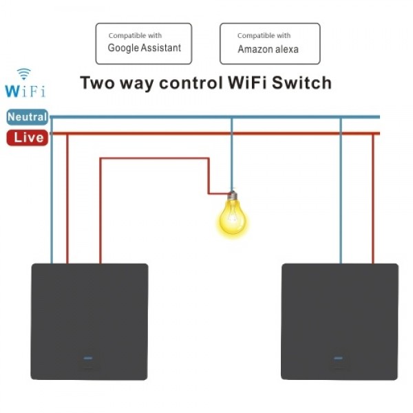 Wi-Fi Smart Switch Light Switch Push Button