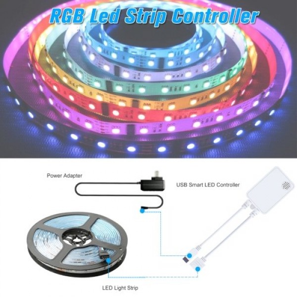 WIFI LED Strip Lights Kit 2m/6.7ft Length