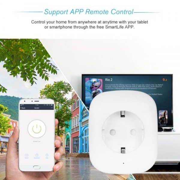 Mini Smart WiFi Socket Support Voice Control