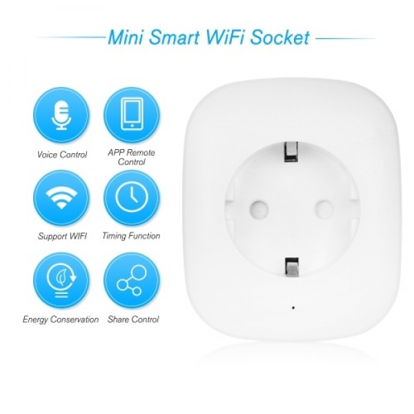 Mini Smart WiFi Socket Support Voice Control