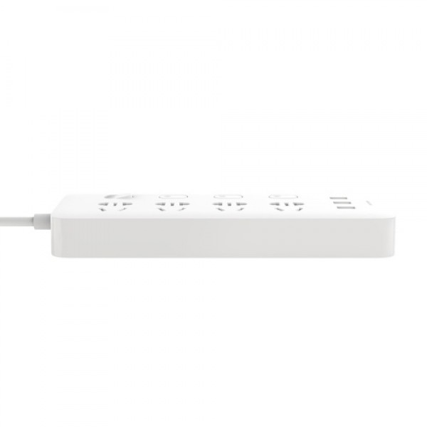 Original Xiaomi Mijia Individual Switched Power Strip Surge Protector with 4 Outlets and 3 USB Ports(2.1A) 2m Extension Power So