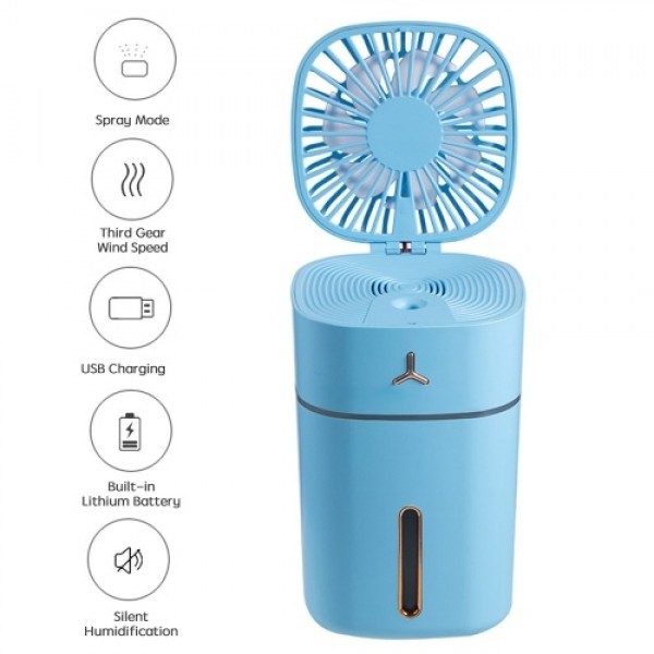 USB 18650 Battery Rechargeable Fan Ventilation Air Conditioning Fans