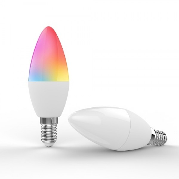 WiFi Smart Bulb RGB+W+C LED Candle Bulb