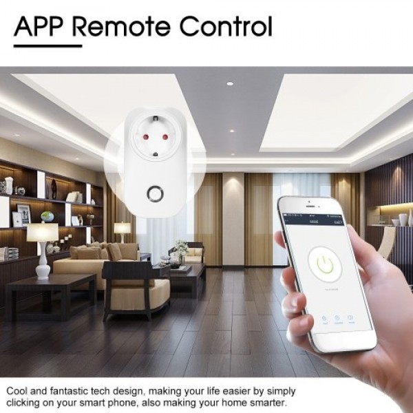 Smart Power Plug Smart Home Socket Voice Control Compatible with Amazon Echo &amp; for Google Home IFTTT Tmall Elf Timing Functi