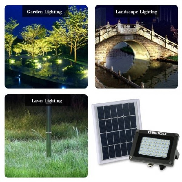 Solar Powered Floodlight 54 LED Solar Lights